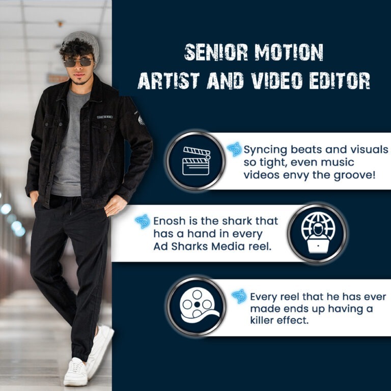 Senior Motion Artist and video Editor of best digital Marketing agency in Mumbai